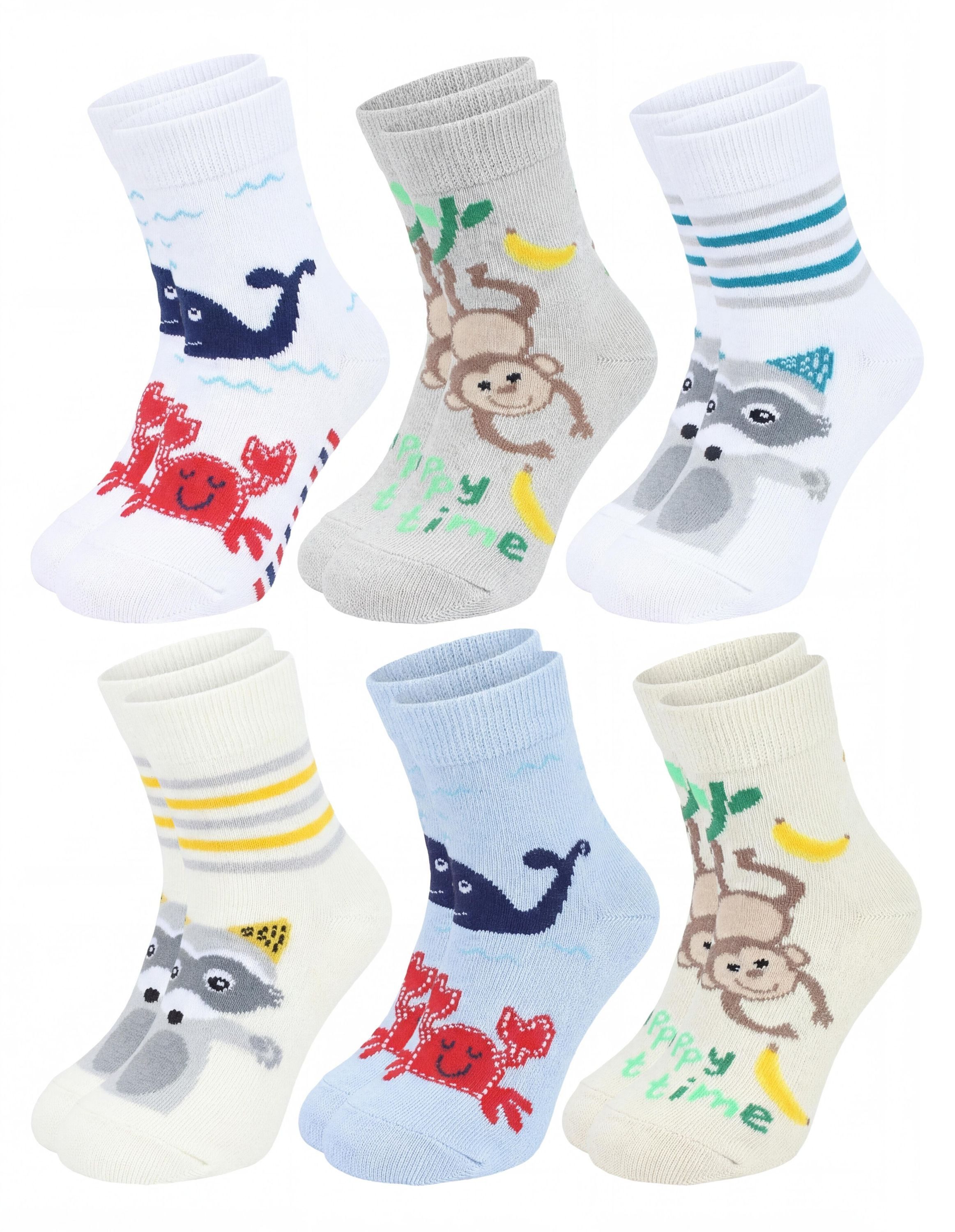 TupTam Freizeitsocken TupTam Kinder Socken Bunt Gemustert 6er Pack für Mädchen und Jungen