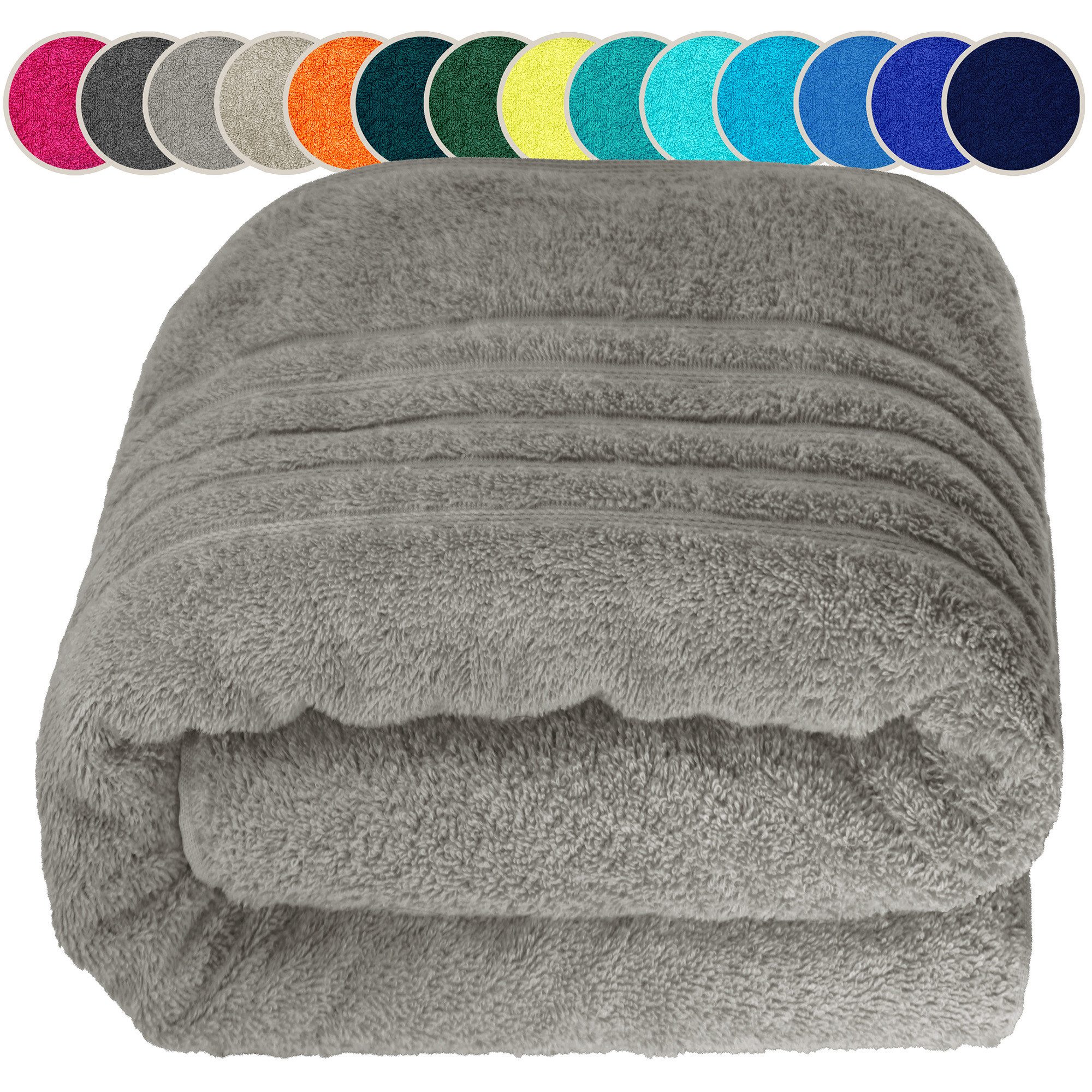 Lashuma Saunatuch XXL Handtuch London, Frottee (1-St), Badetuch Damen & Badehandtuch Herren 100x200 cm - Saunahandtuch 80x220