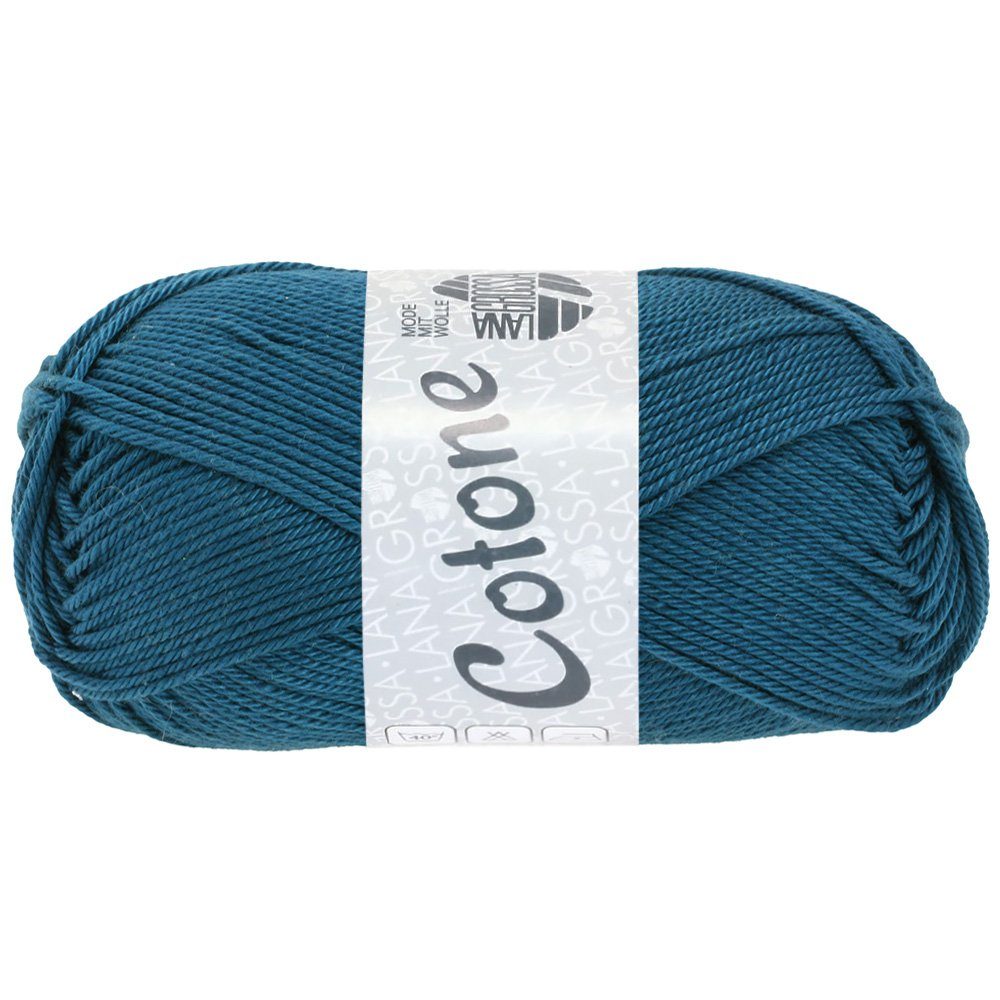 LANA GROSSA COTONE Häkelwolle, 125 m (vielseitiges Baumwoll-Basicgarn), 50 g
