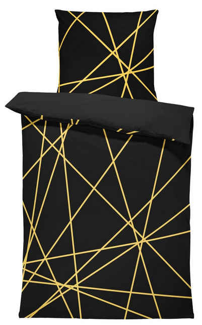 Bettwäsche Stibo, One Home, Mikrofaser, 2 teilig, modern, grafisch und geometrisch