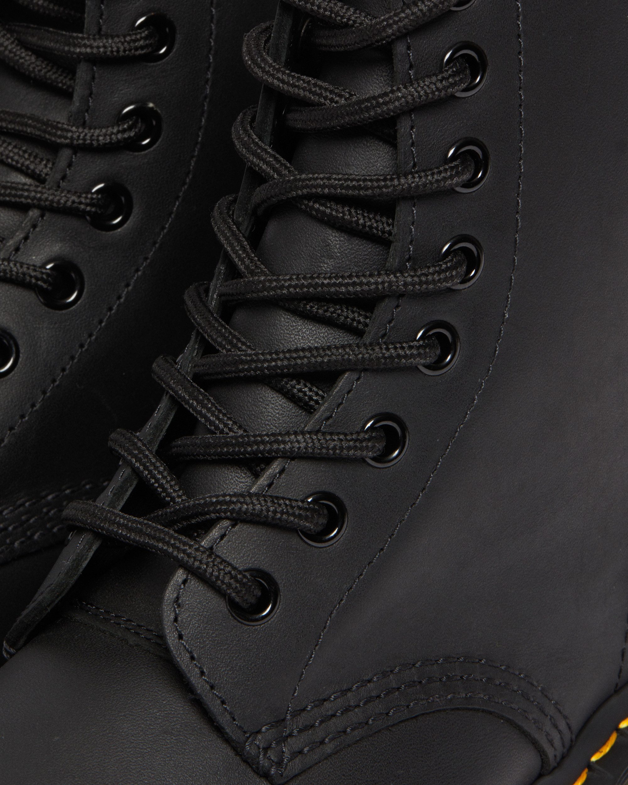 DR. MARTENS 1460 Schnürboots Blockabsatz, Schnürstiefelette mit typischer Rahmennaht