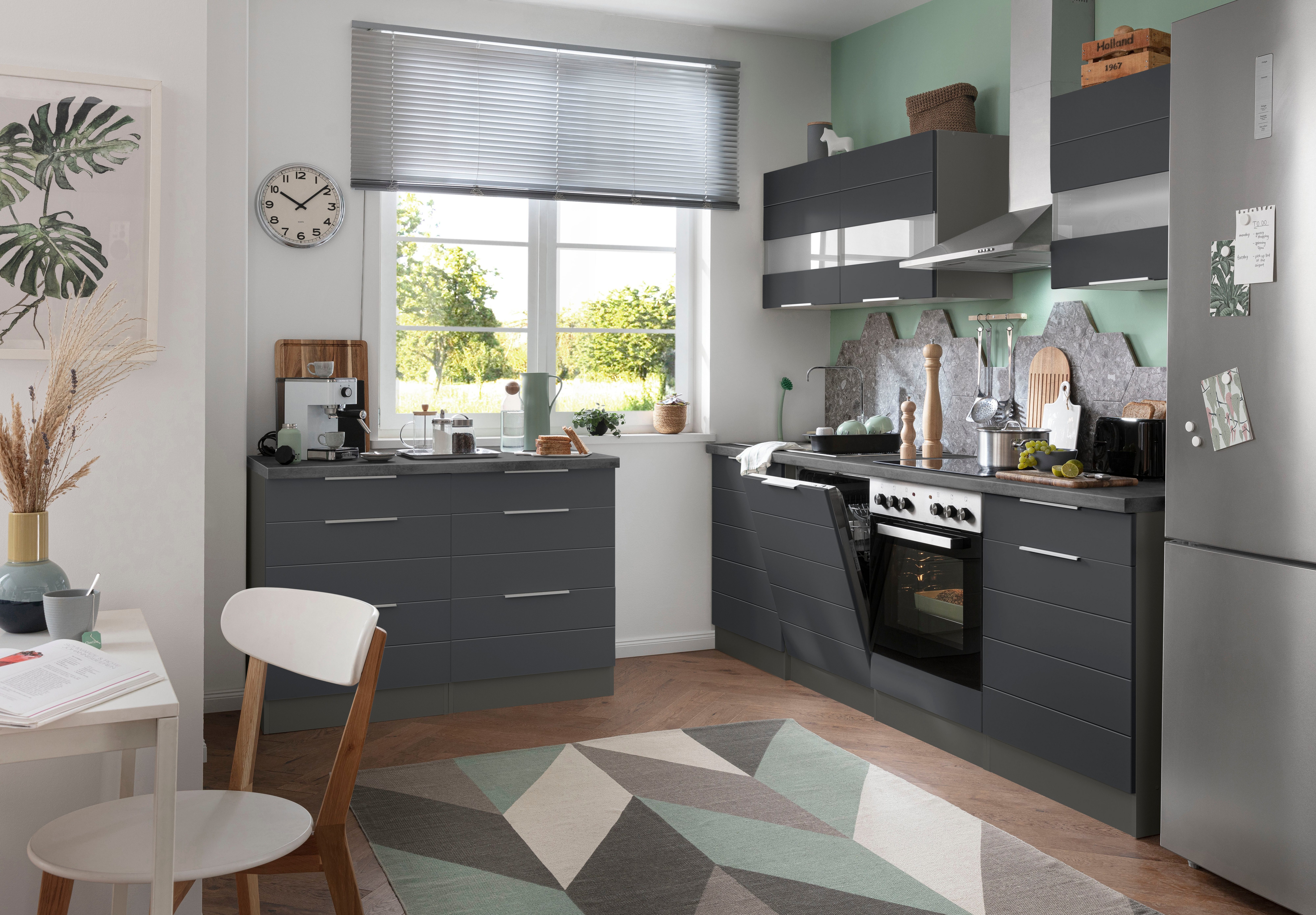 KOCHSTATION Küchenzeile KS-Luhe, 240 cm breit, wahlweise mit oder ohne E-Ge günstig online kaufen