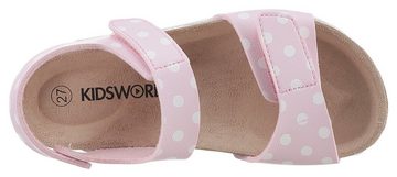 KIDSWORLD Riemchensandale, Sommerschuh, Sandalette, Klettschuh, mit Klettverschlüssen