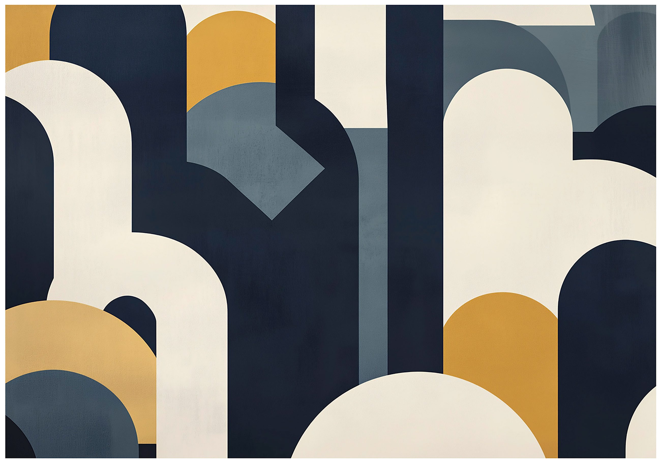 Wallarena Fototapete Art Deco Abstrakt - Mehrfarbig - Modern - Vlies - Schlafzimmer, glatt, (2 St), 100x70cm