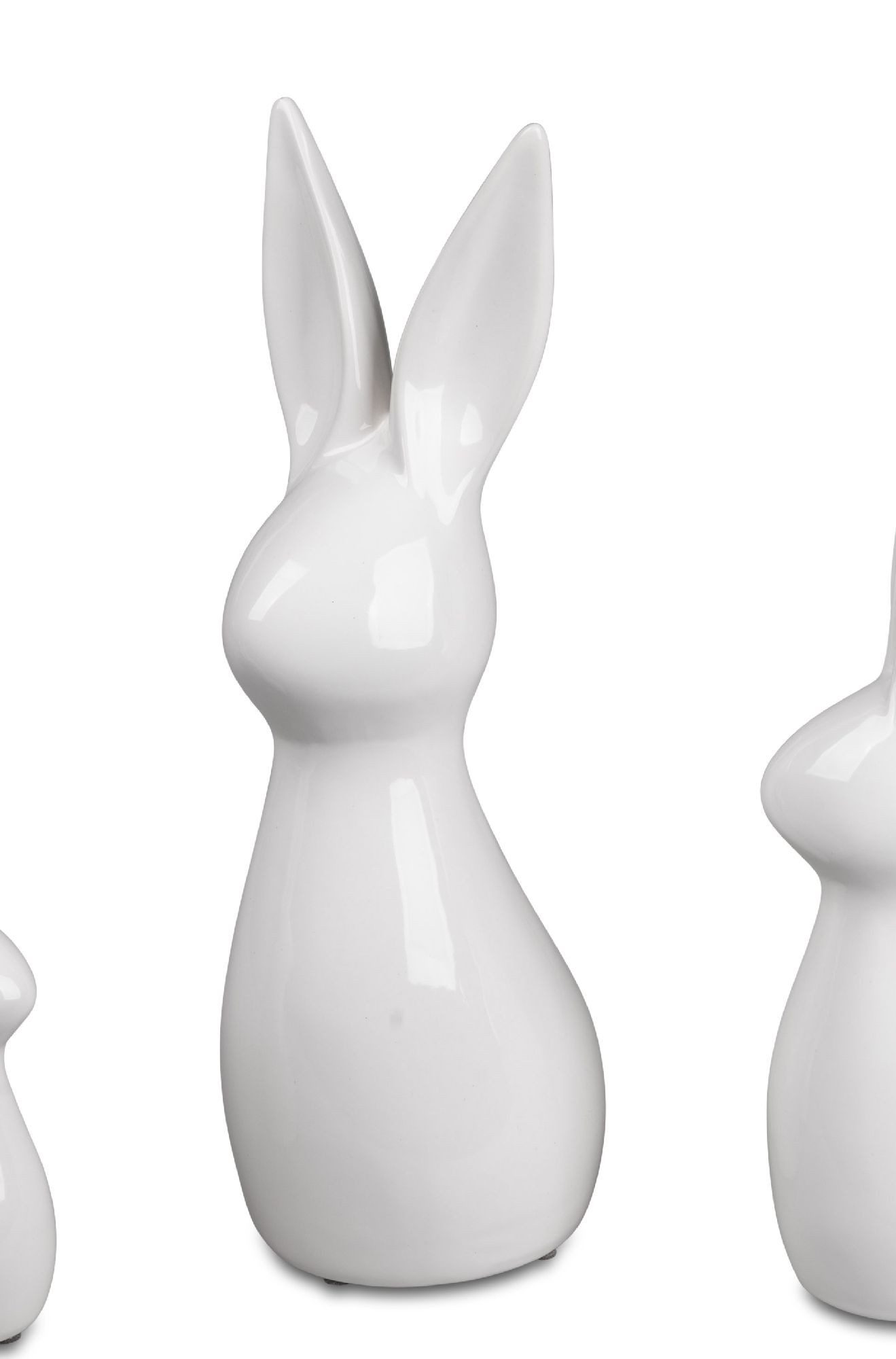 formano Dekofigur Osterzeit, Höhe: 28cm, Farbe: Weiß, Motiv: Hase