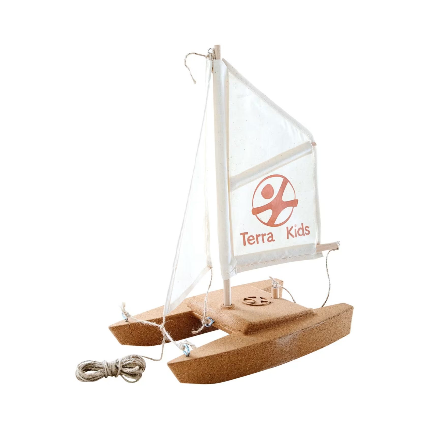 Haba Modellbausatz Terra Kids Katamaran-Bausatz, (Set, 12-tlg., 1), fördert die Feinmotorik, das räumliche Denken