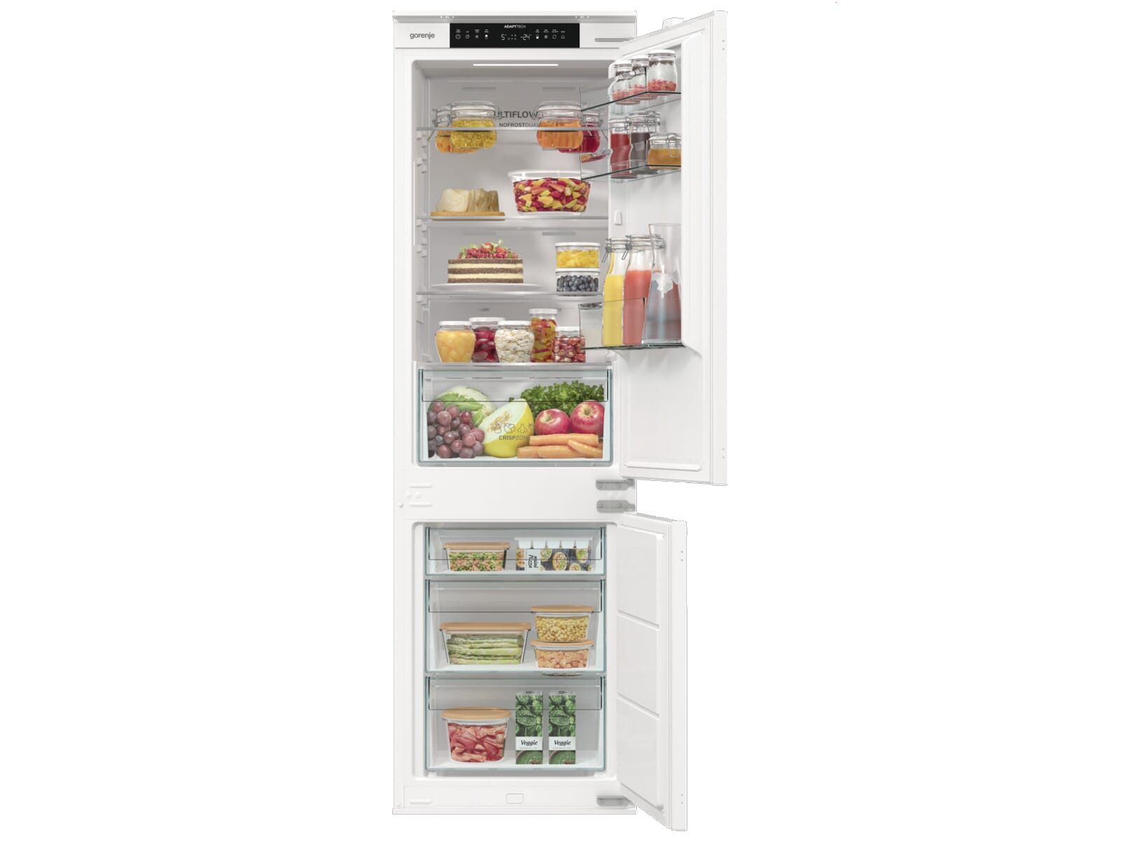 GORENJE Einbaukühlgefrierkombination NRKI517E41, 0.0 cm hoch, integrierbar