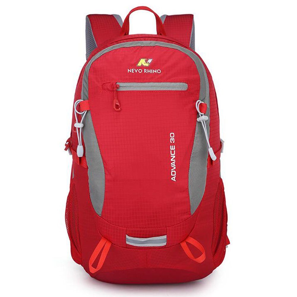 GelldG Rucksack Wanderrucksack Rucksack 30L Fahrradrucksack Sportrucksack rot