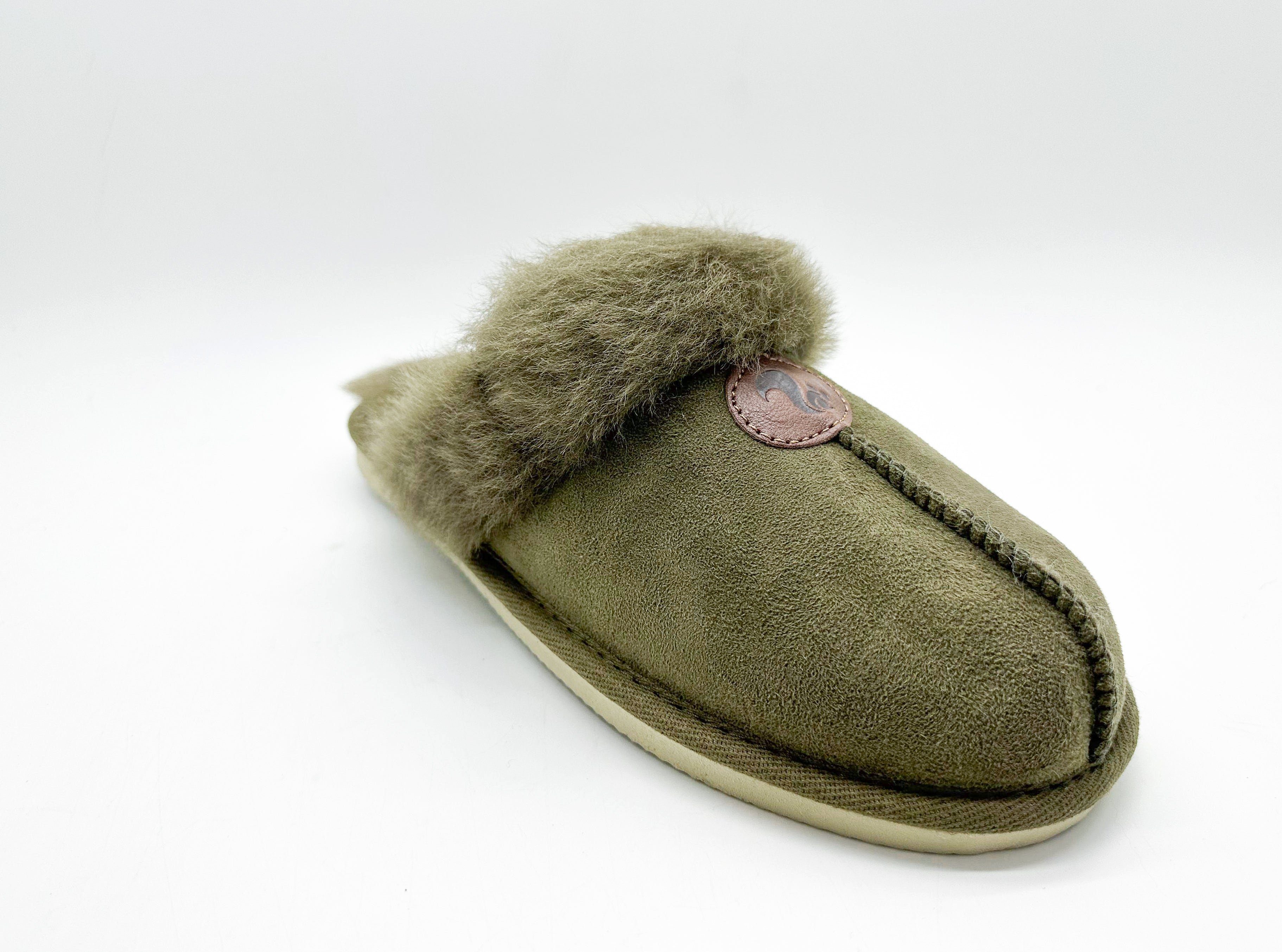 thies Slipper Slipper olive Sheepskin ® 1856