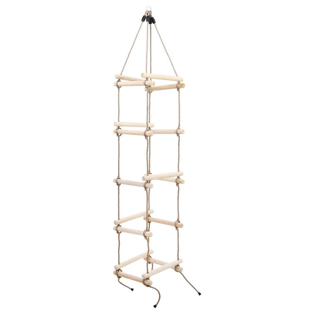 vidaXL Kletterseil Kinder-Strickleiter 200 cm Holz (1-tlg)