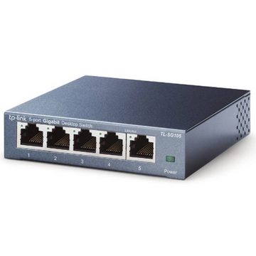 tp-link TL-SG105 5-Port-Gigabit-Desktop-Switch 2er Pack Netzwerk-Switch