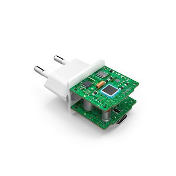 Hama Mini Ladegerät Smartphone, Power Delivery (PD)/Qualcomm®, 20 W, Weiß USB-Ladegerät (1-tlg)