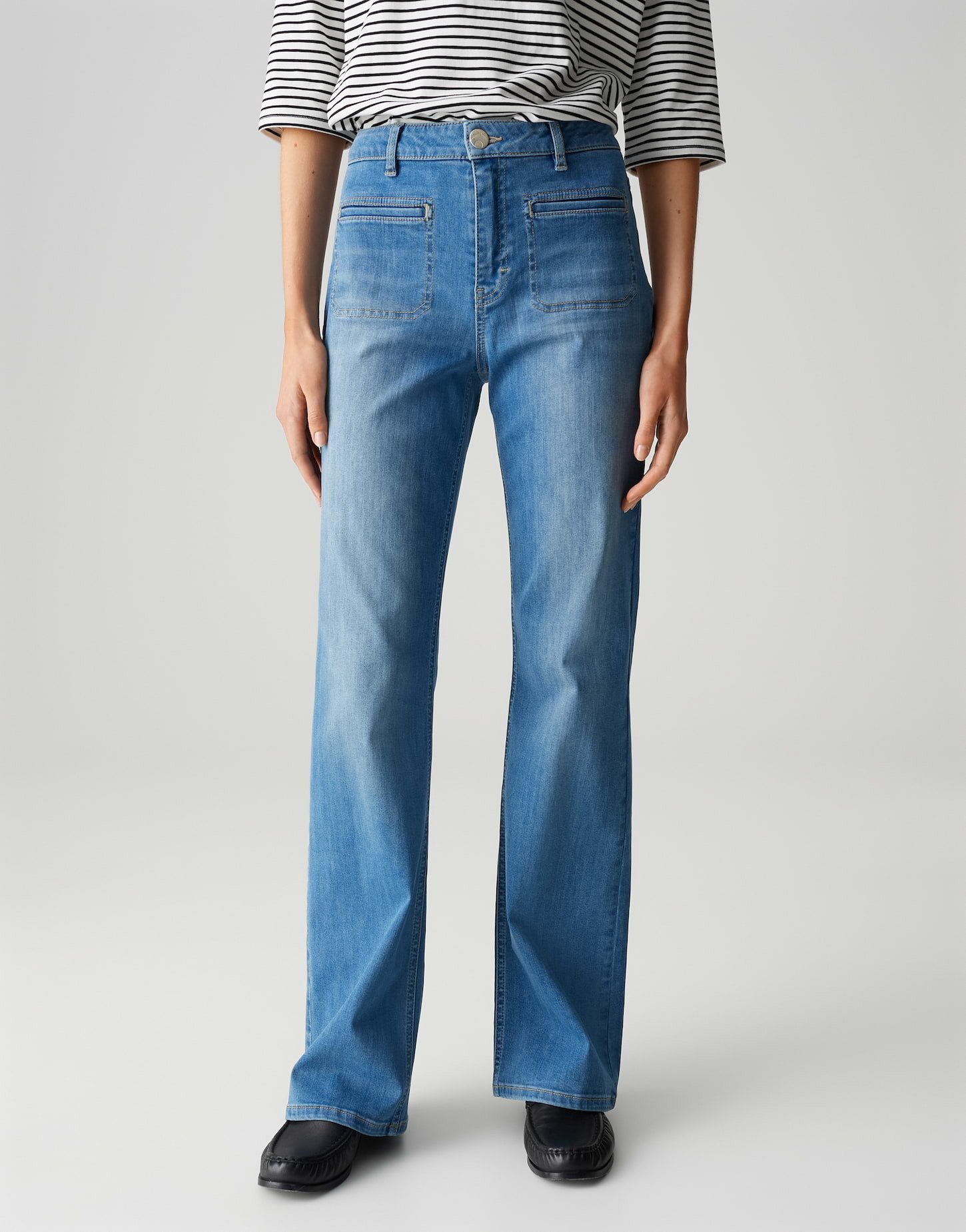 OPUS PANTS Bootcut-Jeans MELLY FRESH Mid Rise mit Powerstretch günstig online kaufen