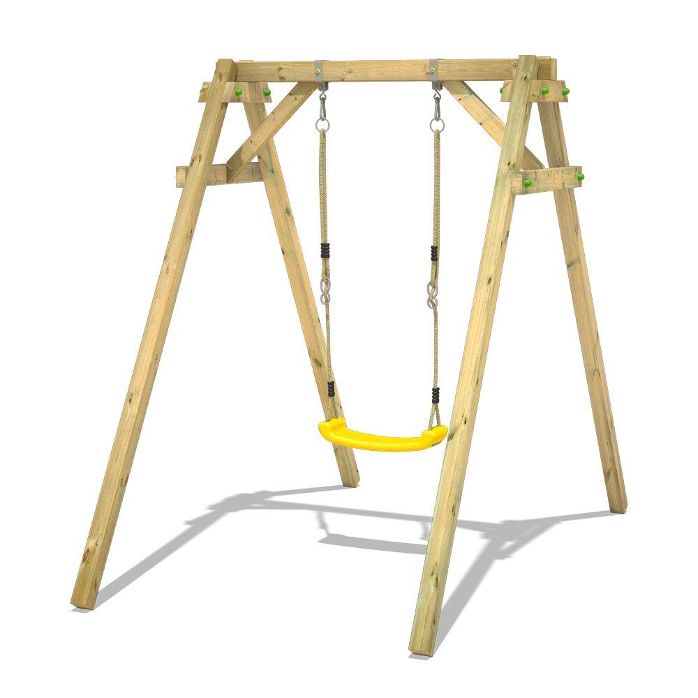 Schaukelgestell Schaukelgerüst Spielturm WICKEY Smart Up Holz Kinderschaukel 