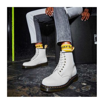 DR. MARTENS 1460 Optical White Vegan, vegane Stiefel Stiefel