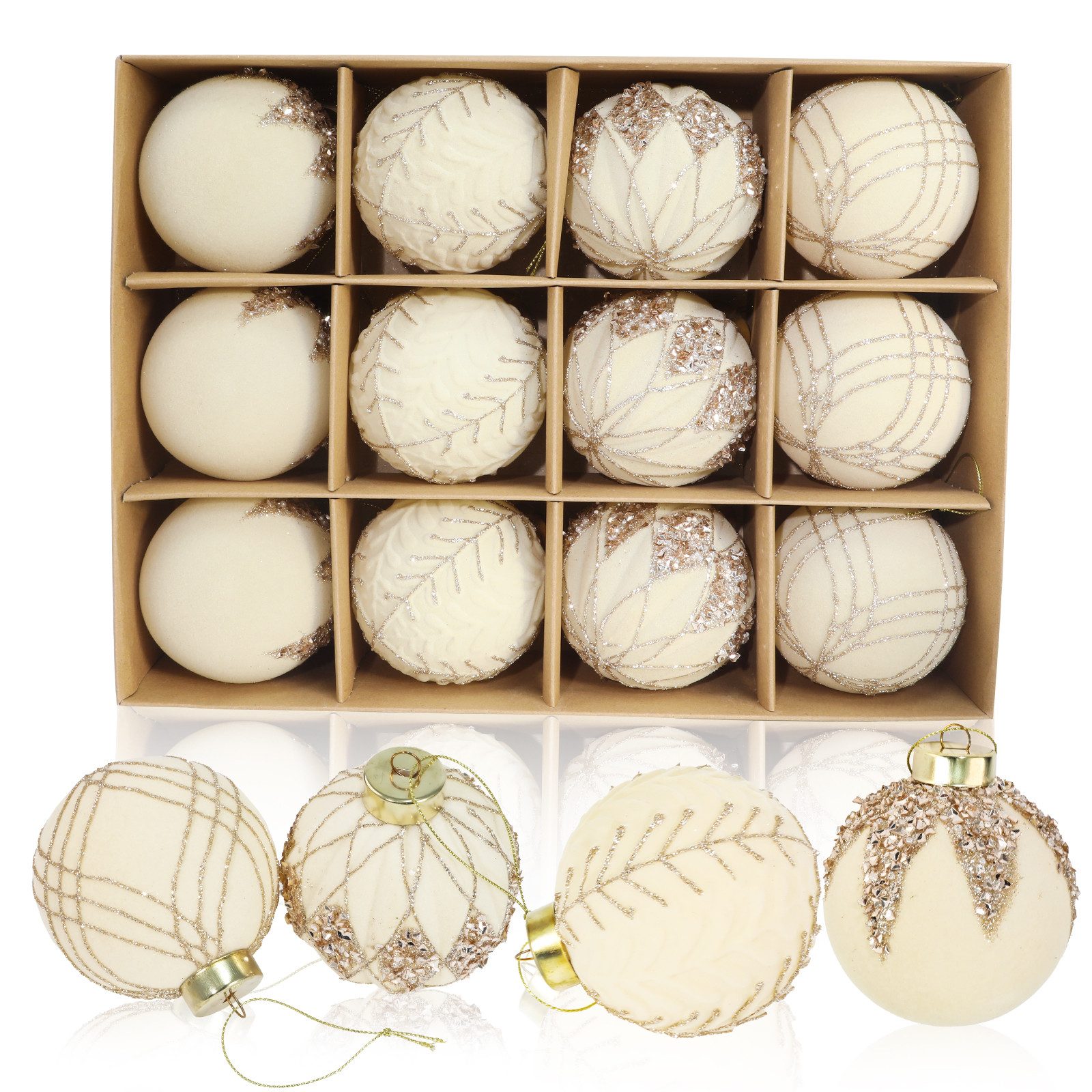 M&W DAS DESIGN Weihnachtsbaumkugel Christbaumschmuck Outdoor Weihnachten 8CM