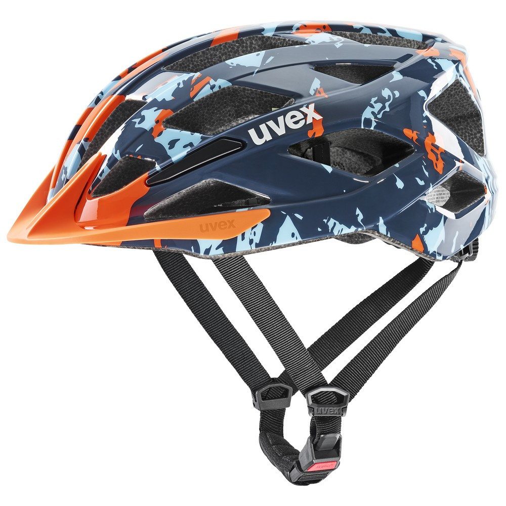 Uvex Fahrradhelm uvex air wing 2 papaya-bubble blue
