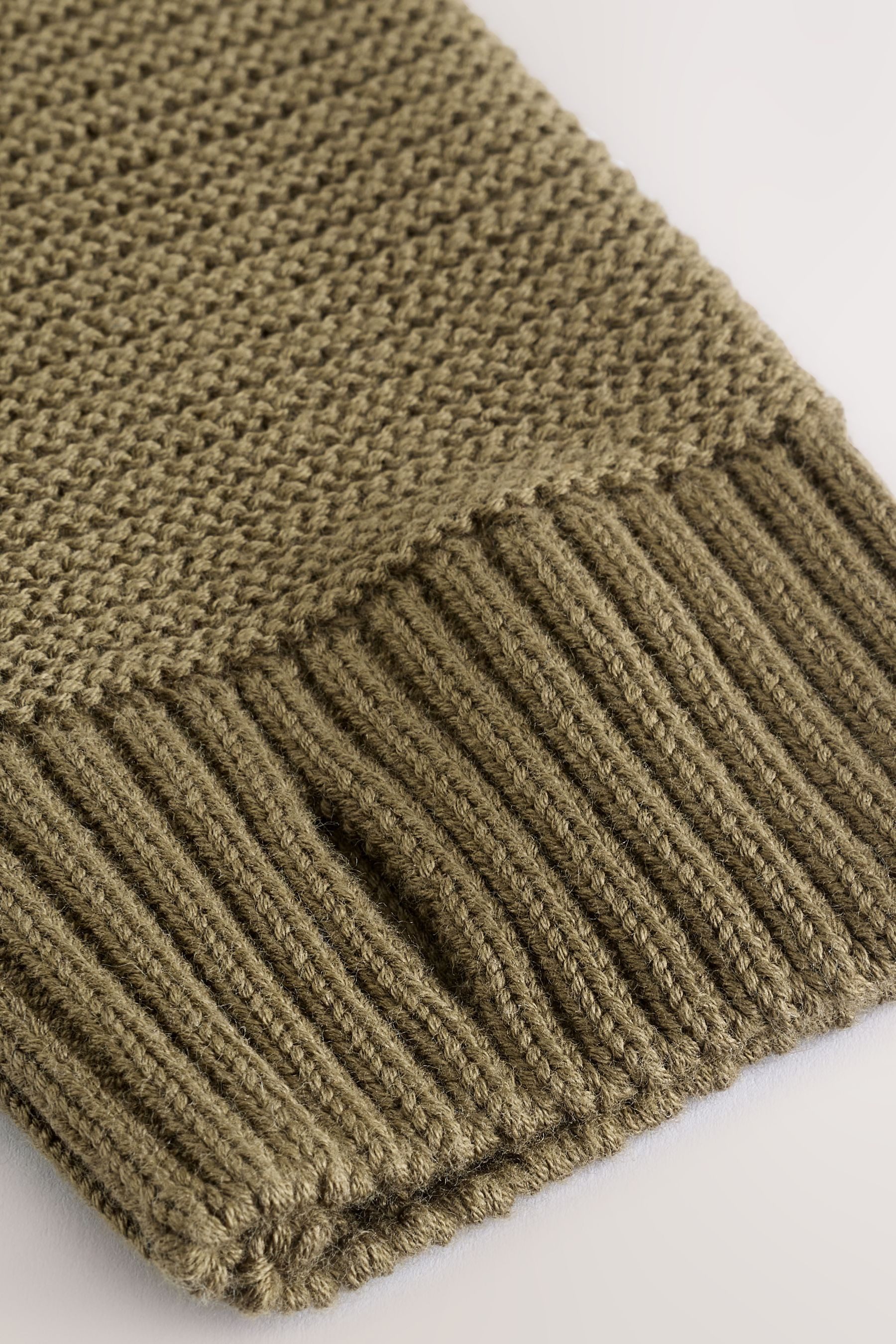 Next Kapuzenpullover Gestricktes Utility-Kapuzensweatshirt (1-tlg)