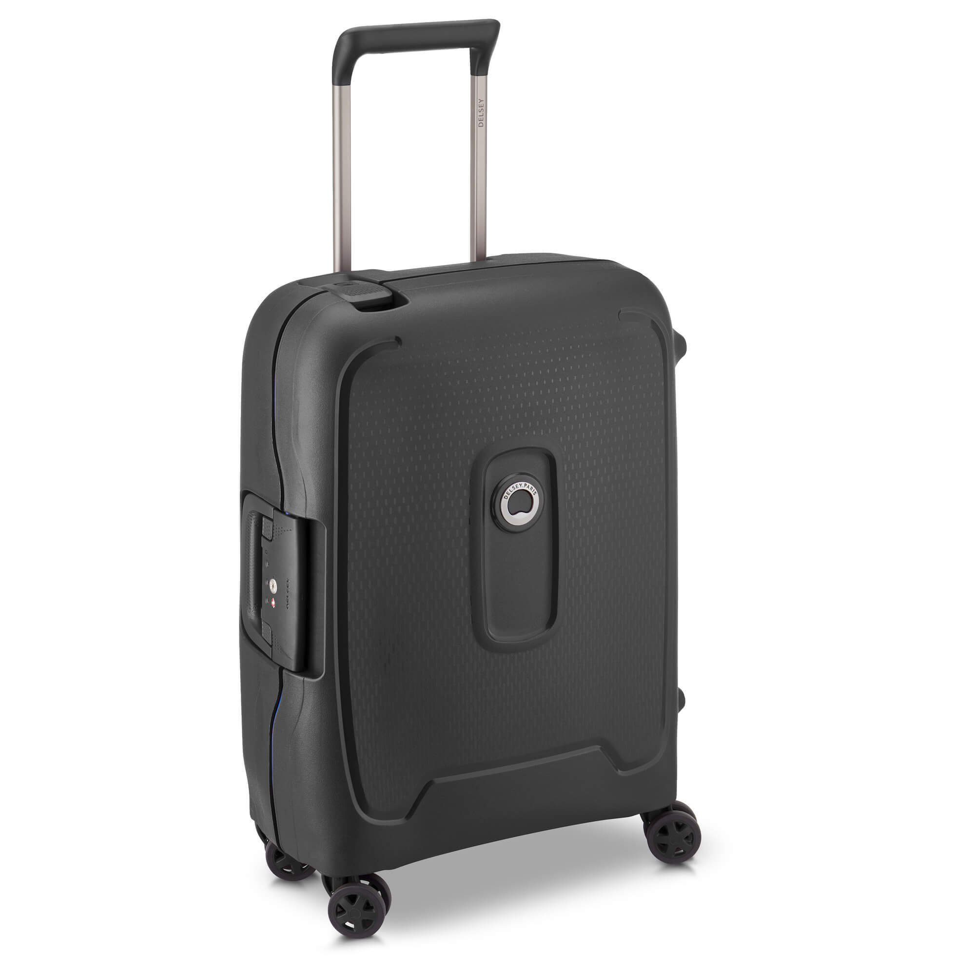 schwarz Delsey - Moncey Slim Rollen Line 55 cm, 4 4-Rollen-Kabinentrolley Trolley