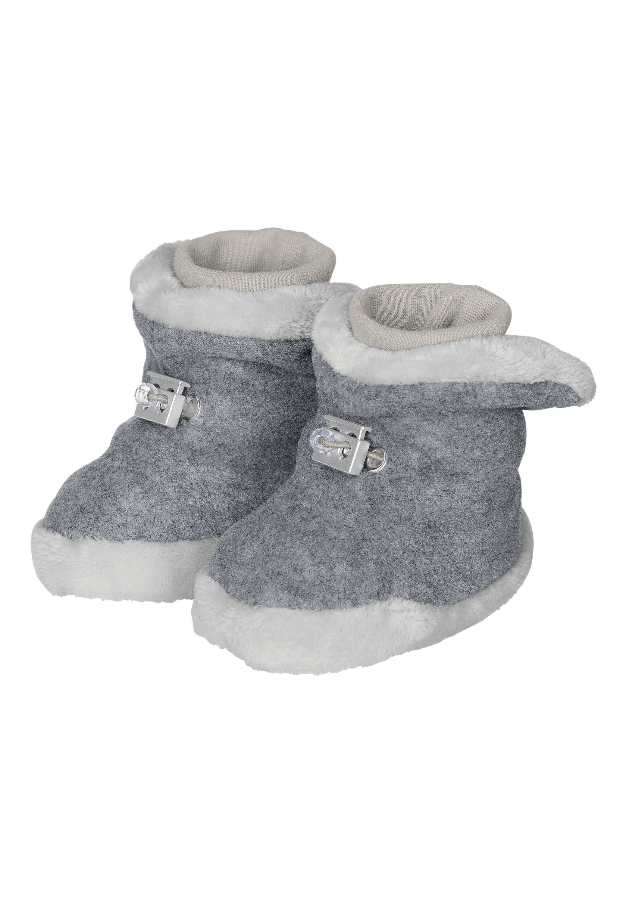 Sterntaler® Baby Stiefel uni Outdoorschuh Microfleece Baby-Stiefel, Teddy-Futter, Kordelstopper, rutschfest