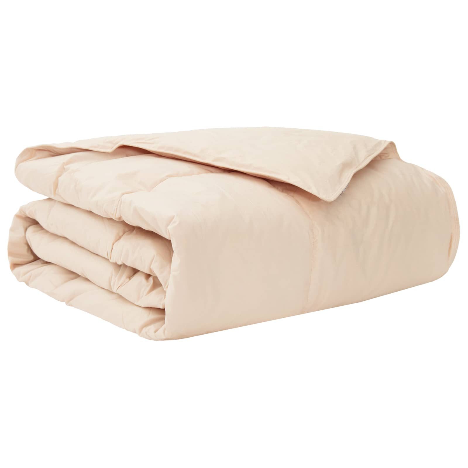 vidaXL Baumwollbettdecke Sommerdecke Beige 135 x 200 cm 100% natürlicher Kapok, Bezug: Stoff