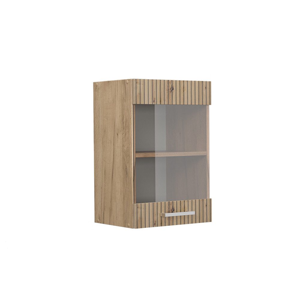 Vicco Glashängeschrank R-Line, Artisan-Eiche/Goldkraft Eiche, 40 günstig online kaufen