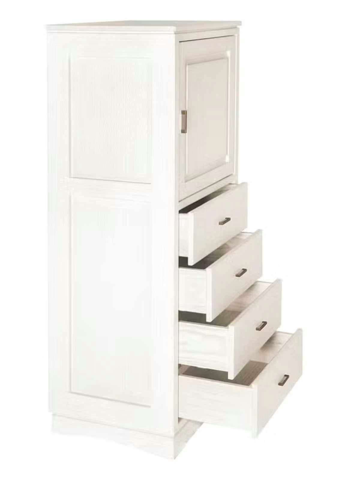 Casamia Highboard Highboard Casaventi 1-türig 4 Schubladen Pinie Massivholz