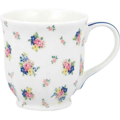 Greengate Tasse Augusta Teebecher white 0,2 l, Steinzeug