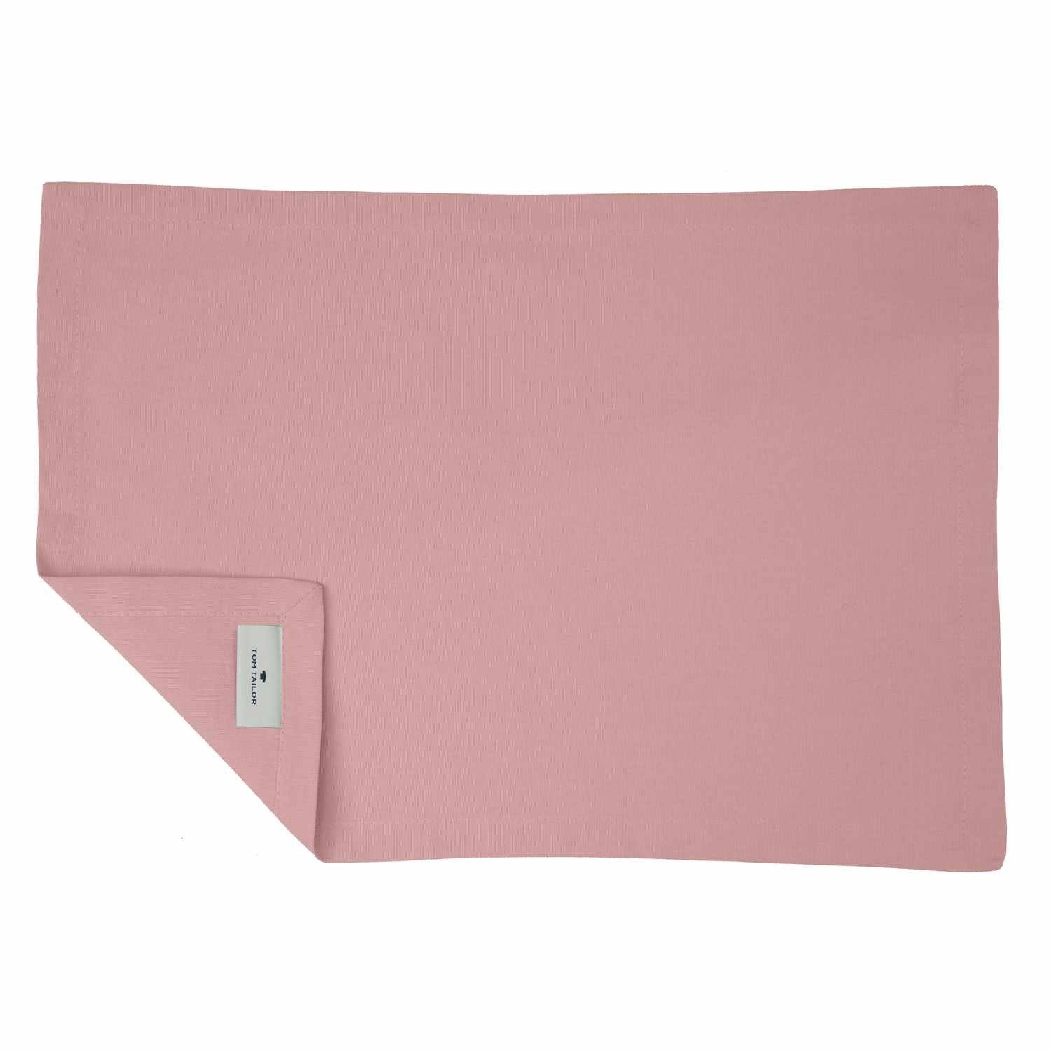 Platzset, DOVE Tisch Set 6 teilig, TOM TAILOR, (6-St), 35 x 50 cm in Rose