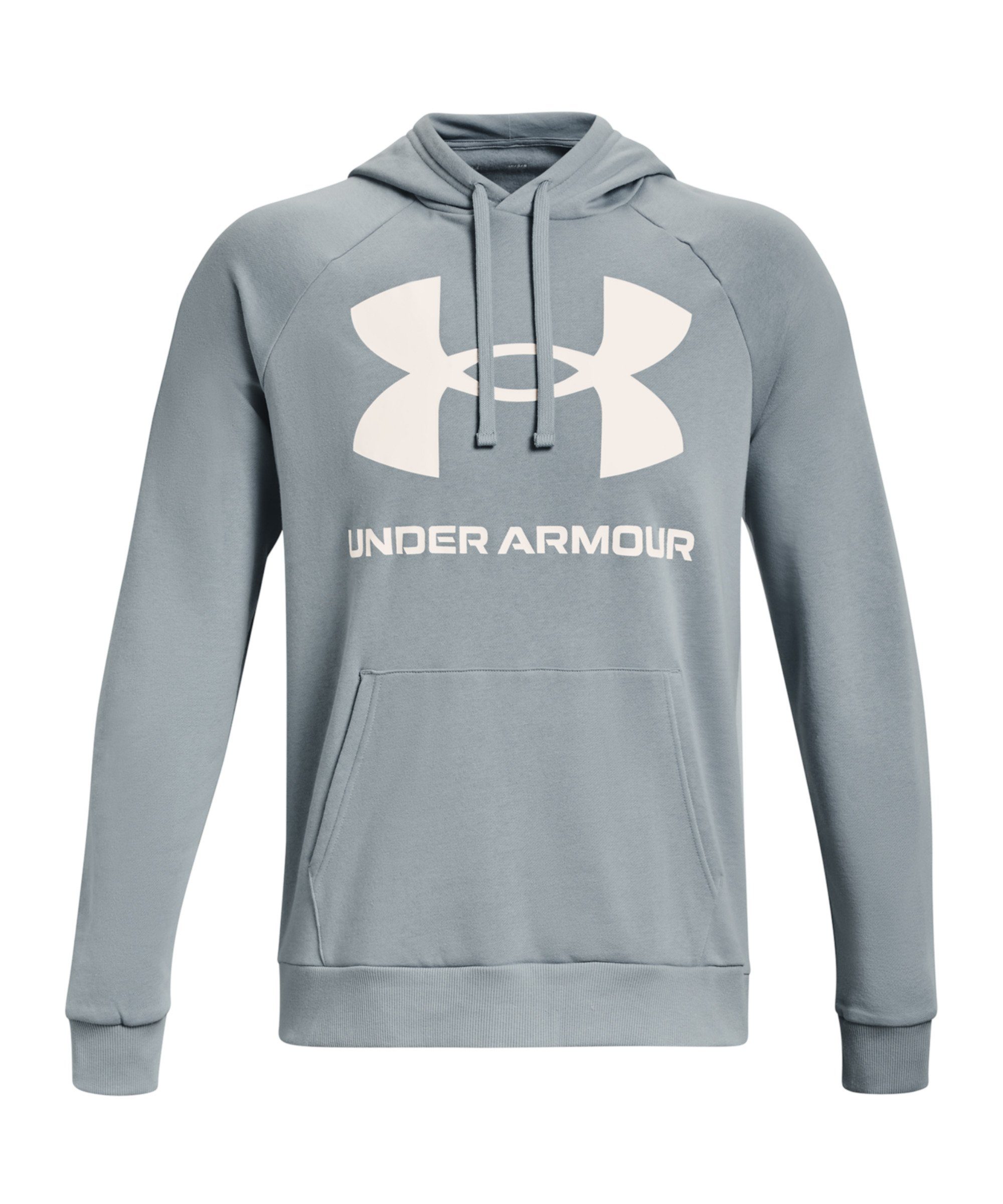 Under Armour® Lauftop Under Armour Rival Fleece Big Logo Hoody Kapuze_Kordelzug