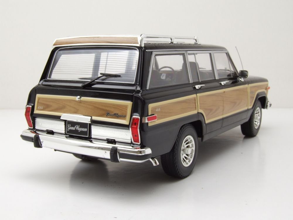 KK Scale Modellauto Jeep Grand Wagoneer 1989 schwarz, Maßstab 1:18
