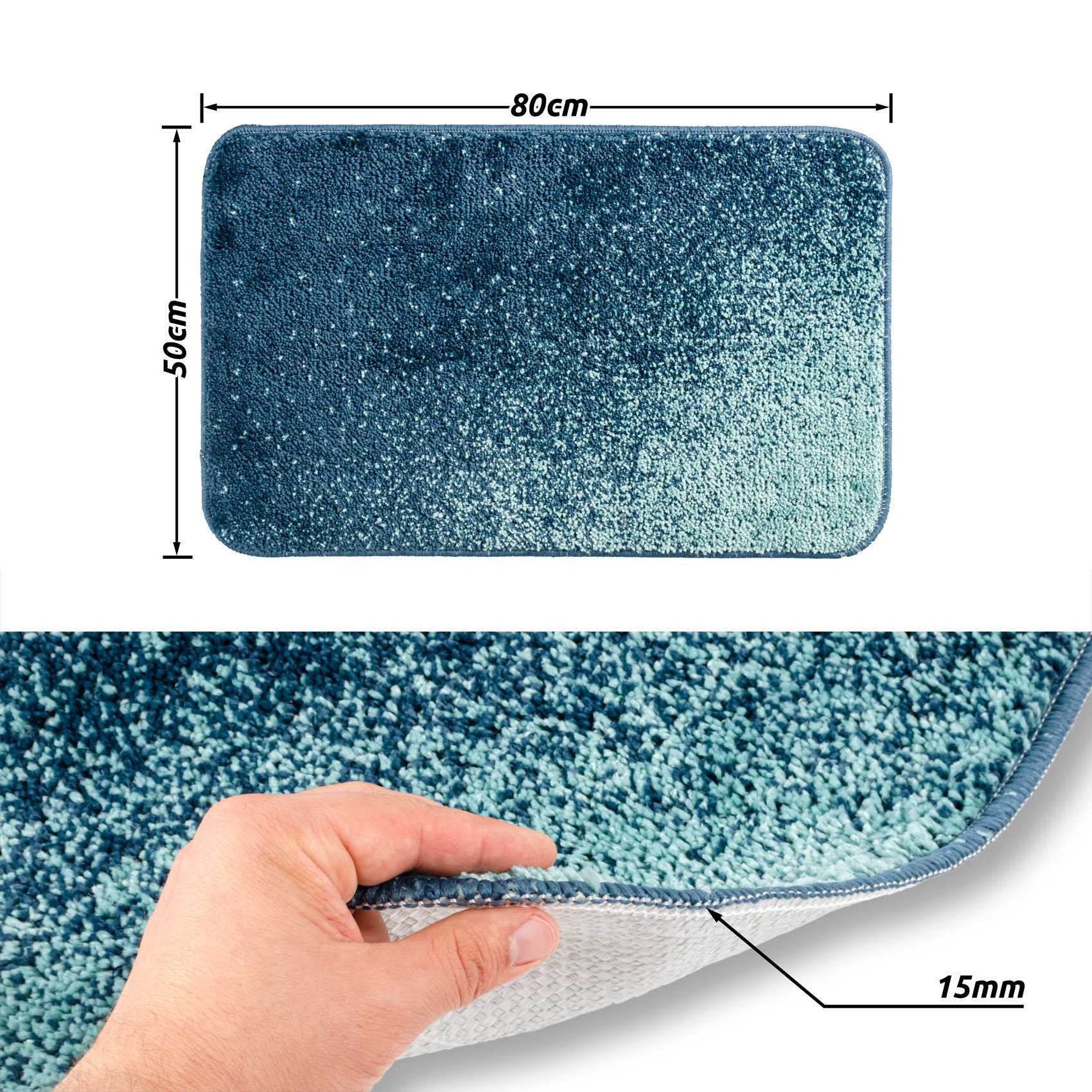 ANRO Badematte CLARA Badteppich Bodenmatte, Höhe 8 mm, strapazierfähig, sch günstig online kaufen