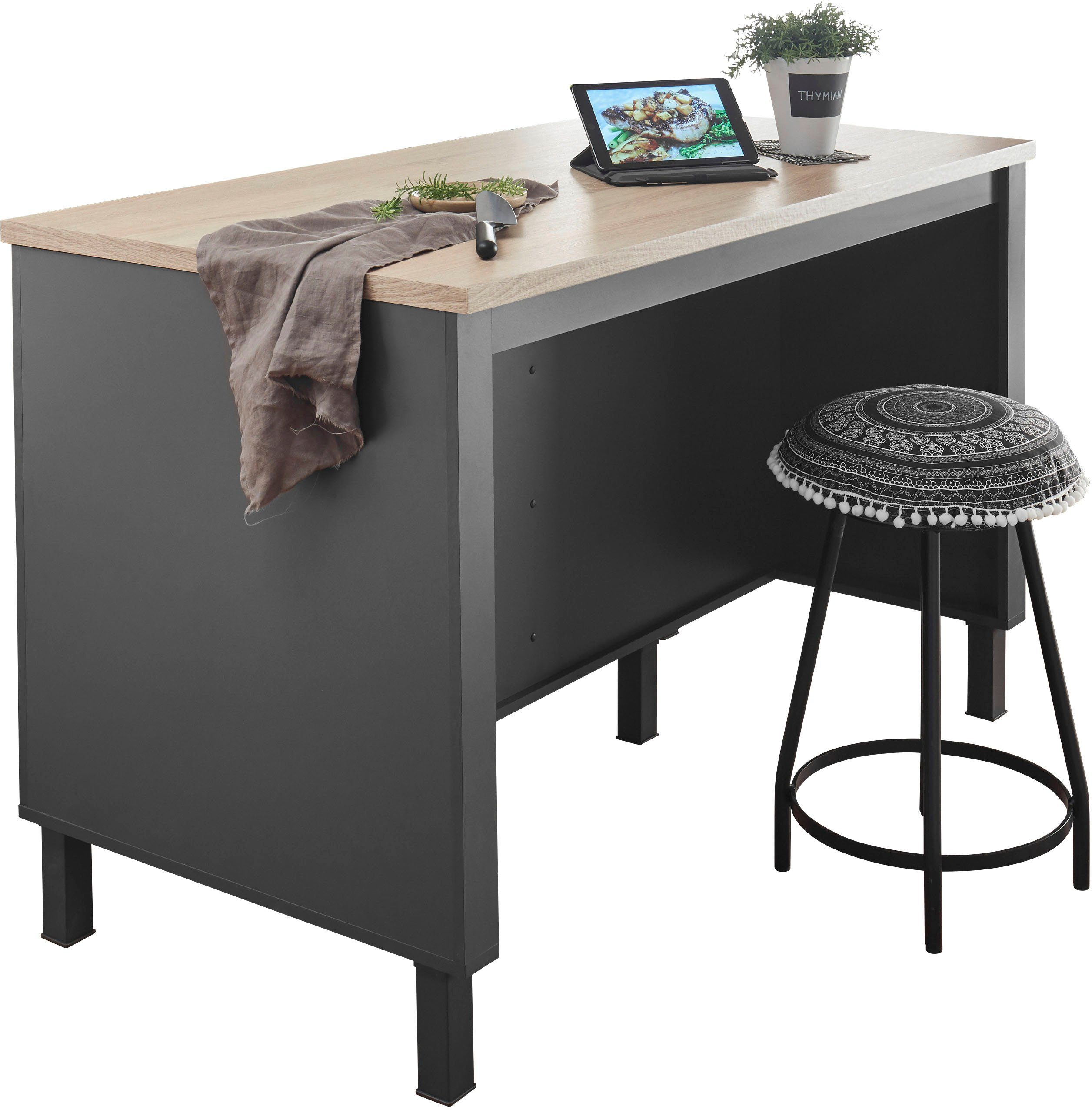 BASIC by Balculina Unterschrank "Bilberry", Kücheninsel, Breite 138 cm günstig online kaufen