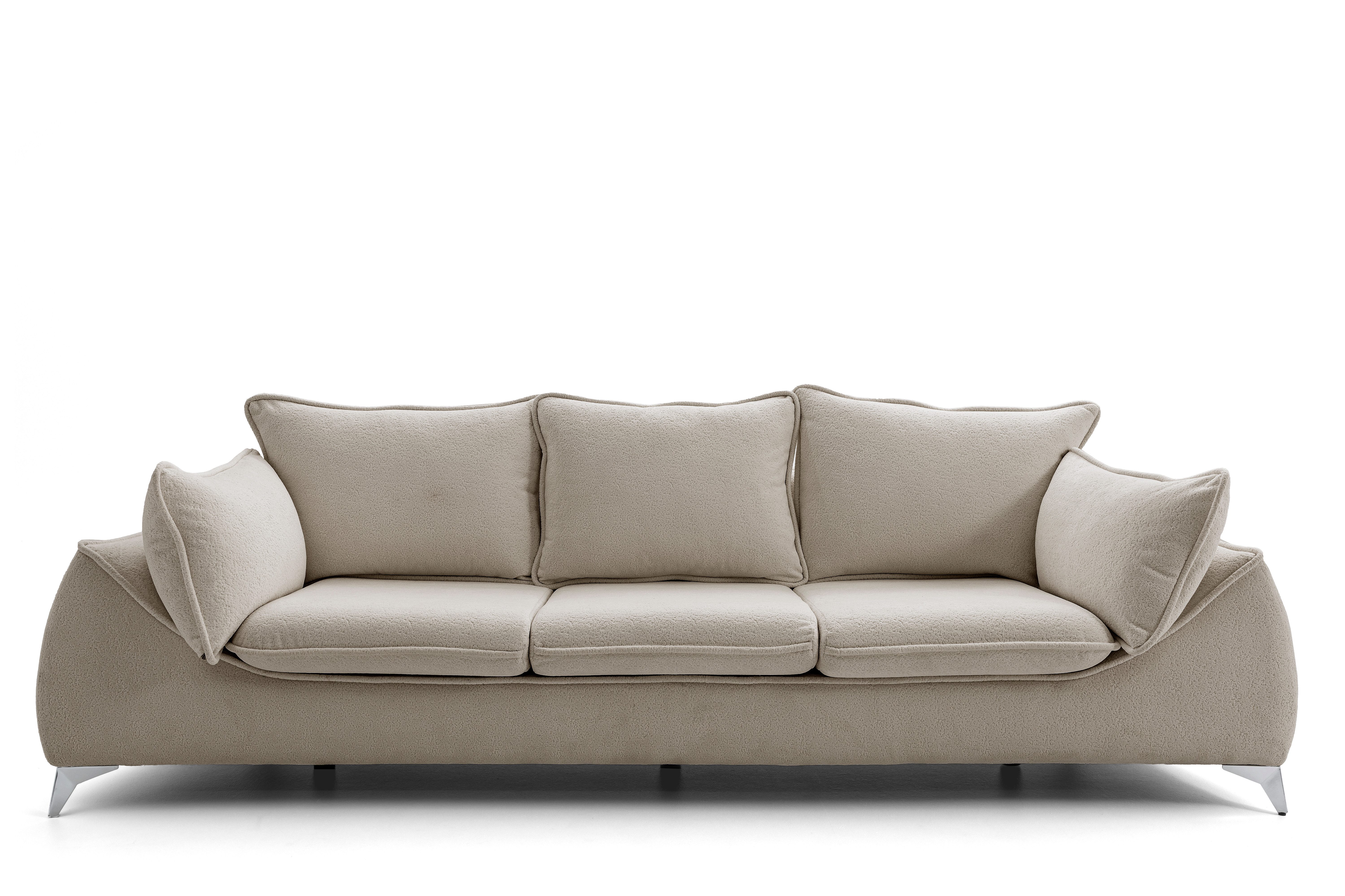 NEXT COLLECTION Sofa Melani, Lose Rückenkissen, keine Schlaffunktion, Modernes Design, angenehmes und weiches Material