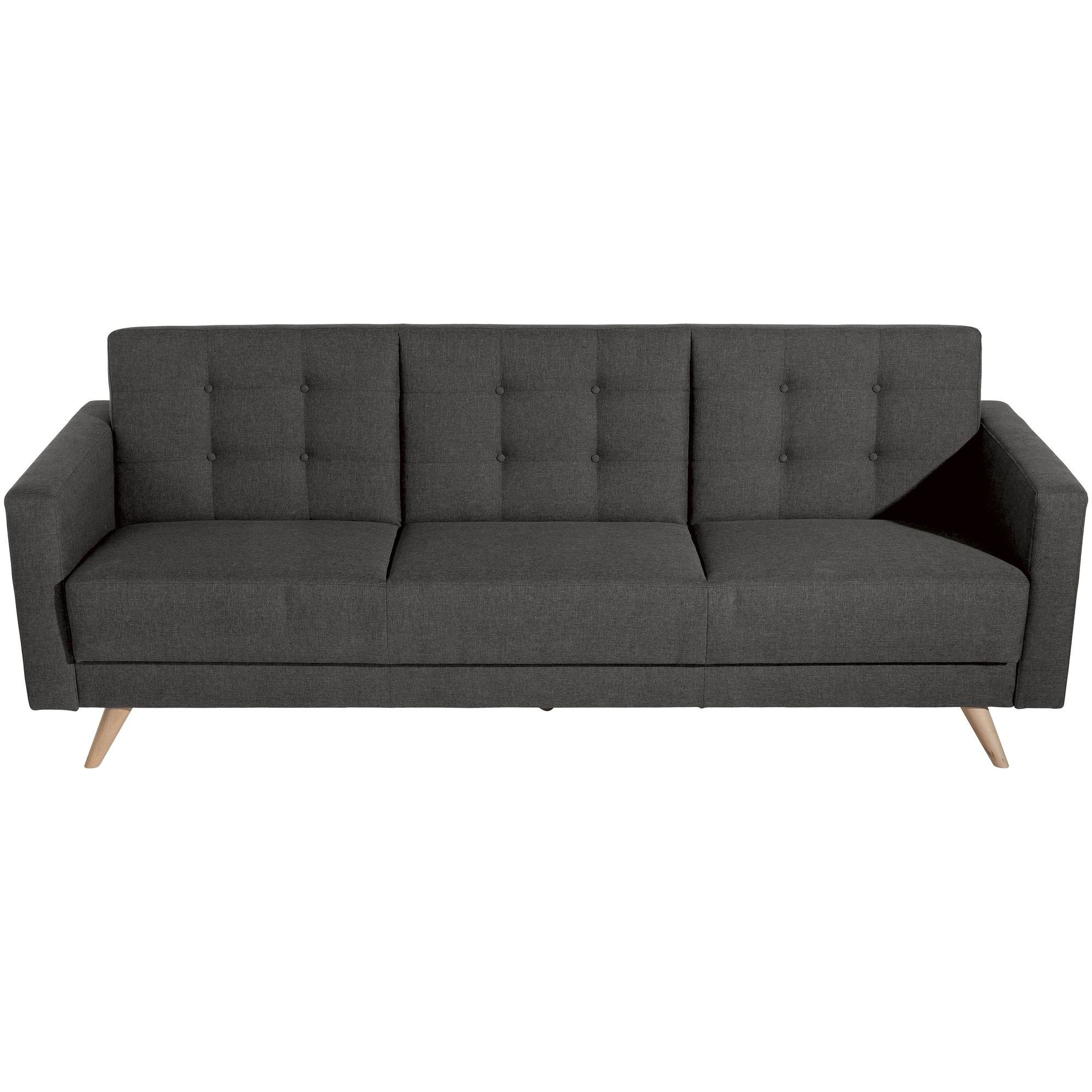 Versand hochwertig Bettfunktion Sofa Sparpreis 3-Sitzer Kessel Karisa Sofa Flachg, 1 Sitz Teile, aufm mit Kostenlosem 58 Bezug inkl. verarbeitet,bequemer