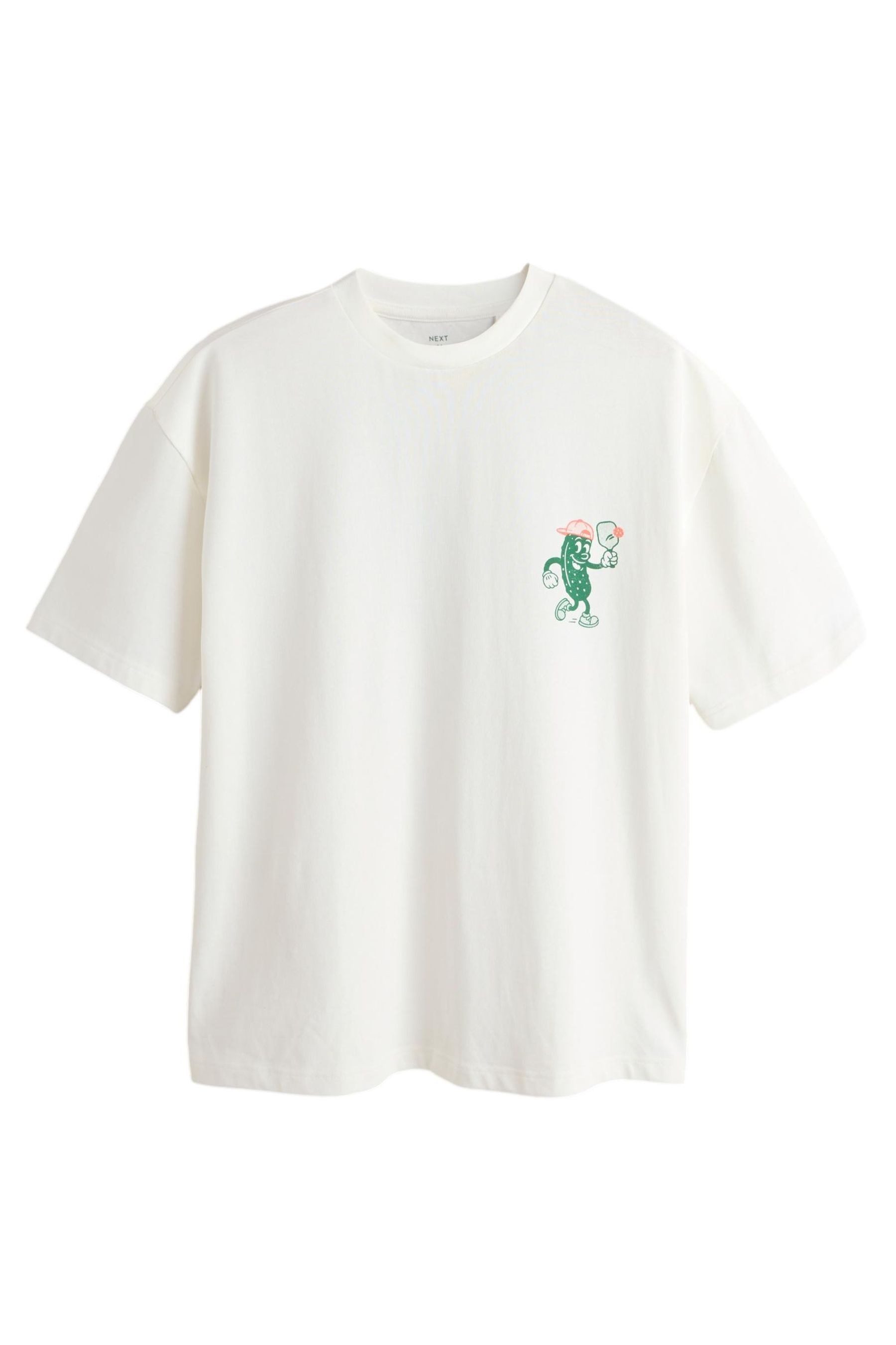 Next T-Shirt T-Shirt aus schwerem Stoff mit Grafik (1-tlg) günstig online kaufen