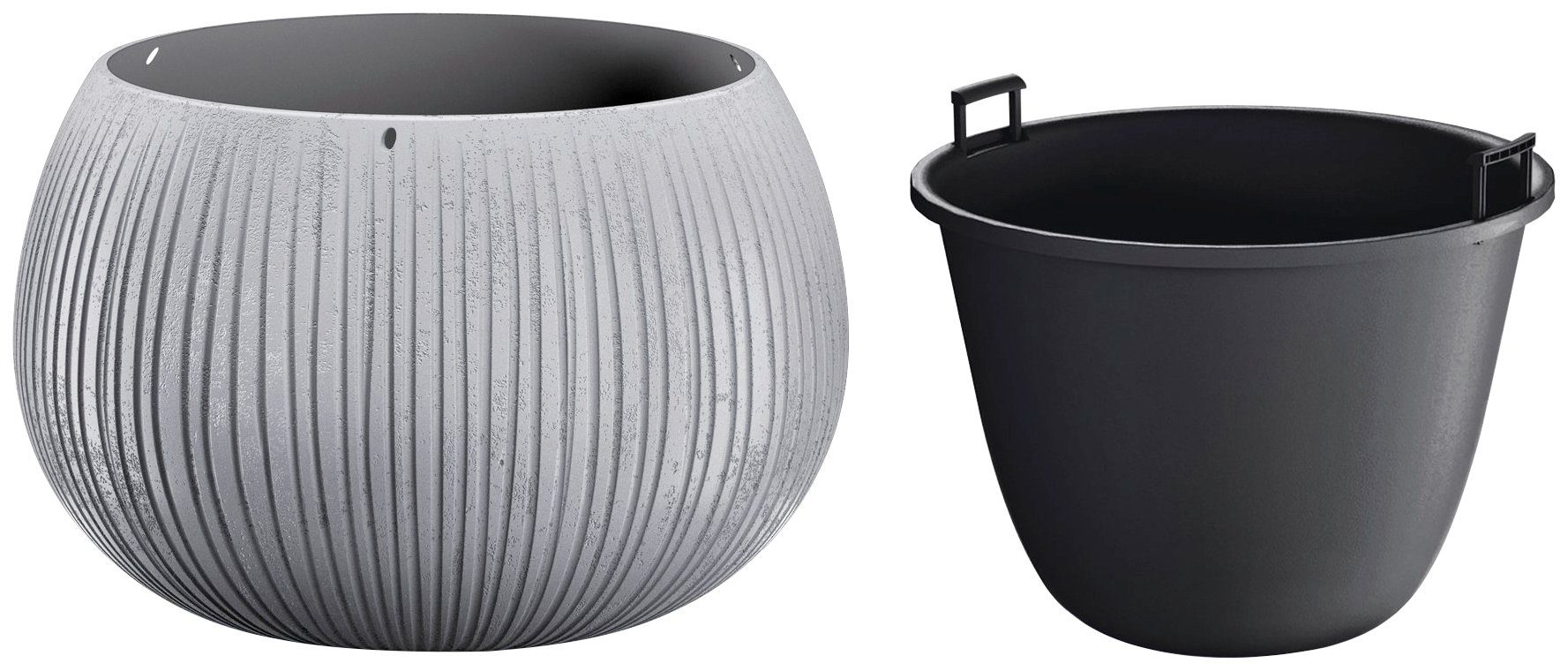 Prosperplast Blumentopf Beton Bowl (1 St), Ø29cm x 19,5cm