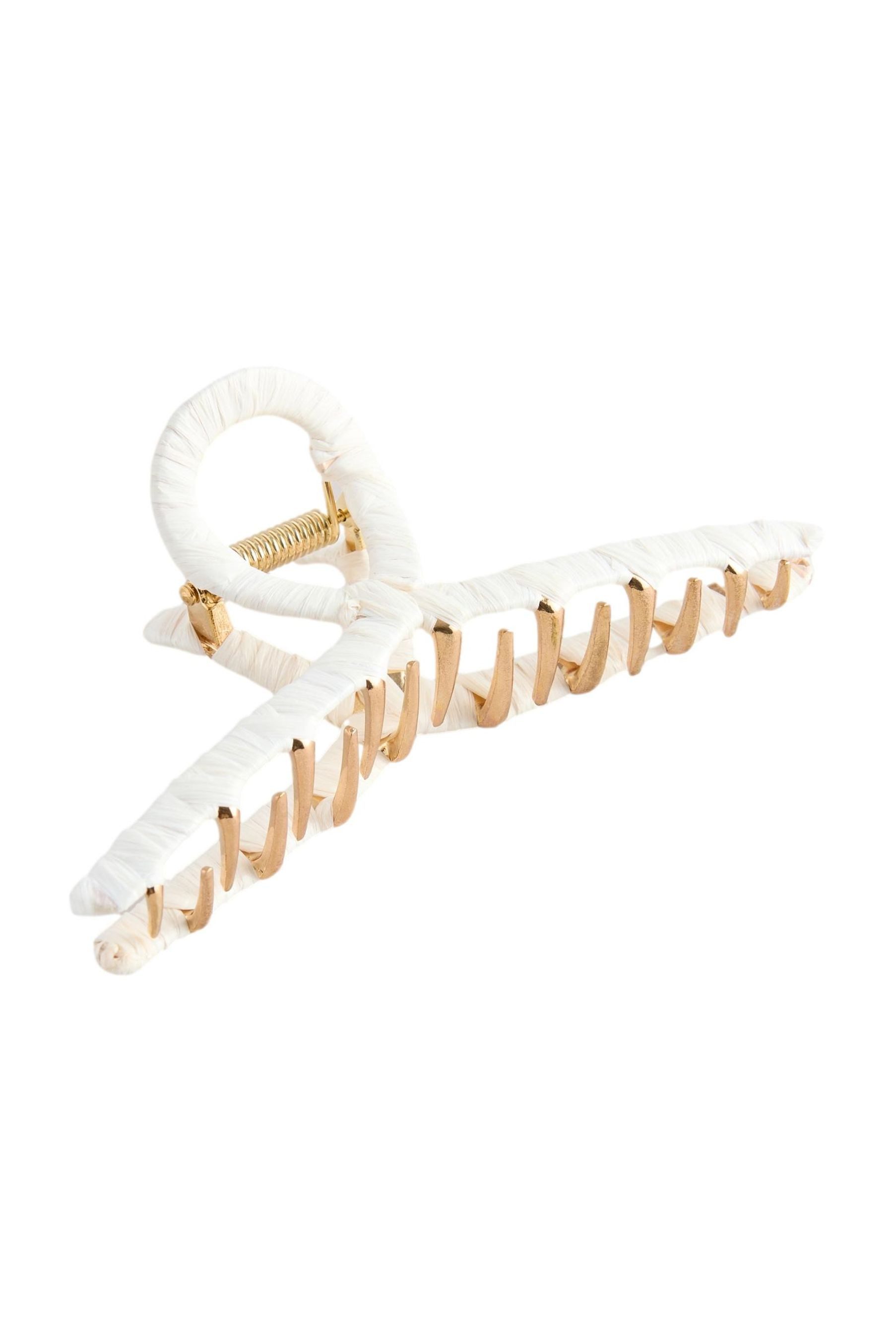 Next Haarclip Haarklammer aus Raffia