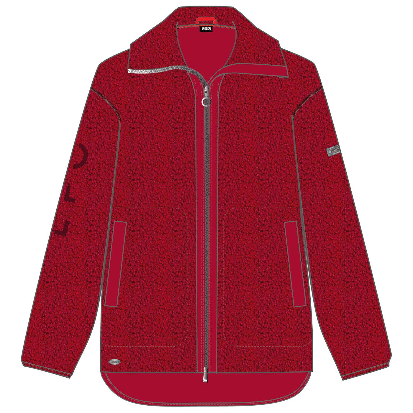 LPO Fleecejacke Tayra Langjacke mit Sherpafleece