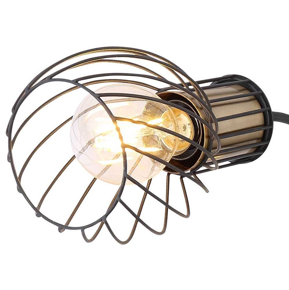 Lampe Leuchte Deckenspot, Design Strahler Spot inklusive, Rondell Leuchtmittel nicht etc-shop Decken Retro LED Käfig