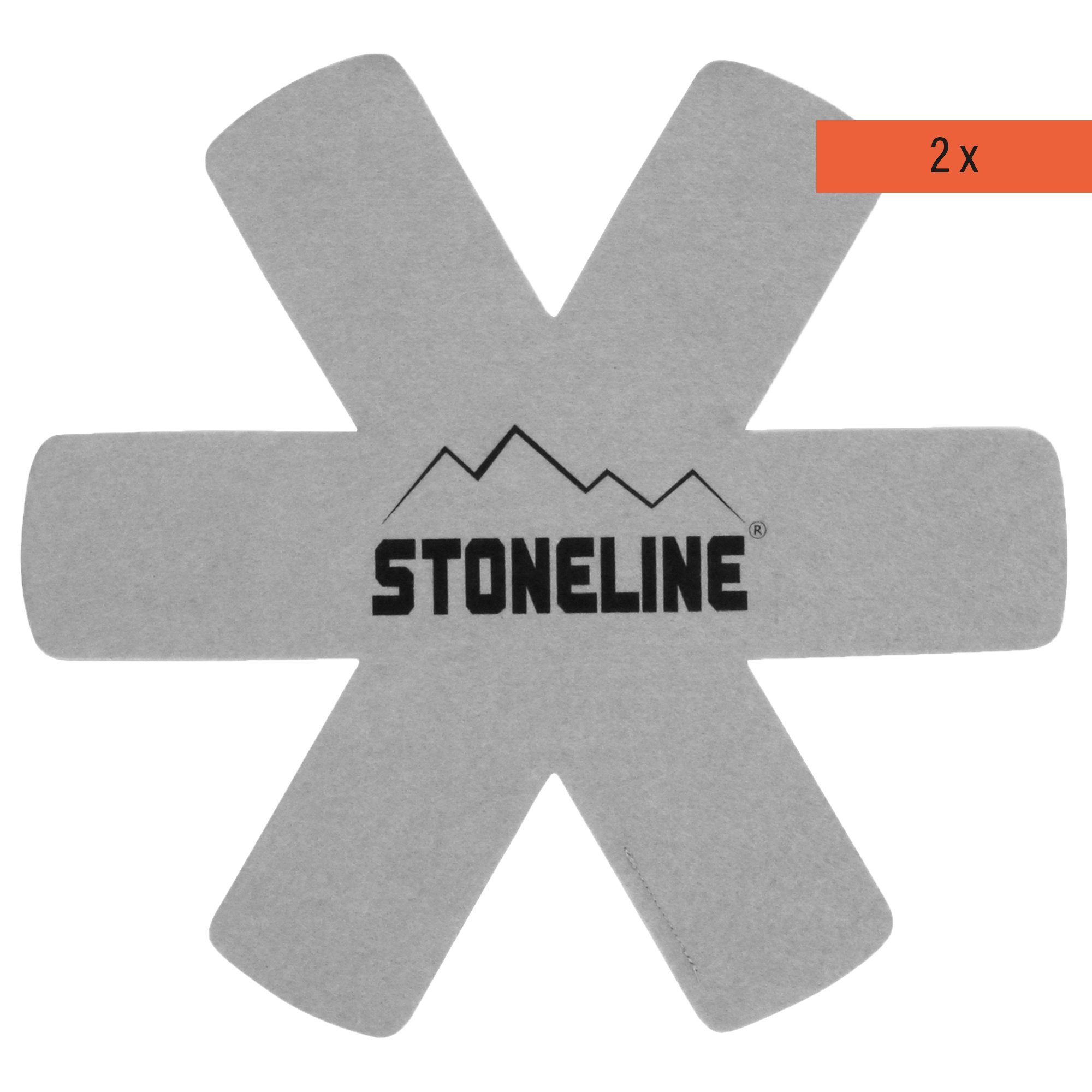 STONELINE Kochbesteck-Set Pfannenschutz-Set, 2 teilig, grau (2-tlg)