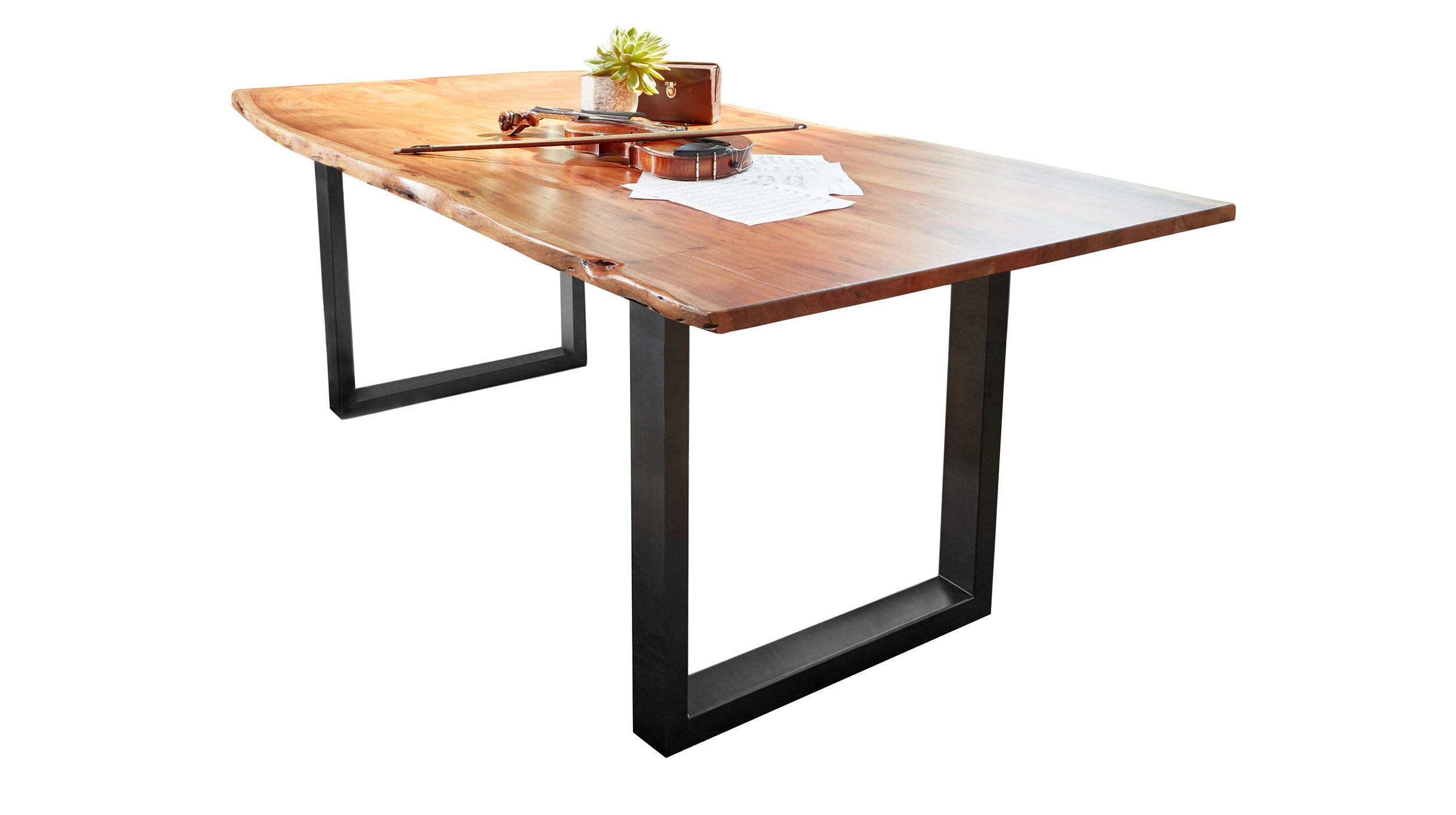 Massivart® Baumkantentisch AGRA / Massivholz Akazienholz günstig online kaufen