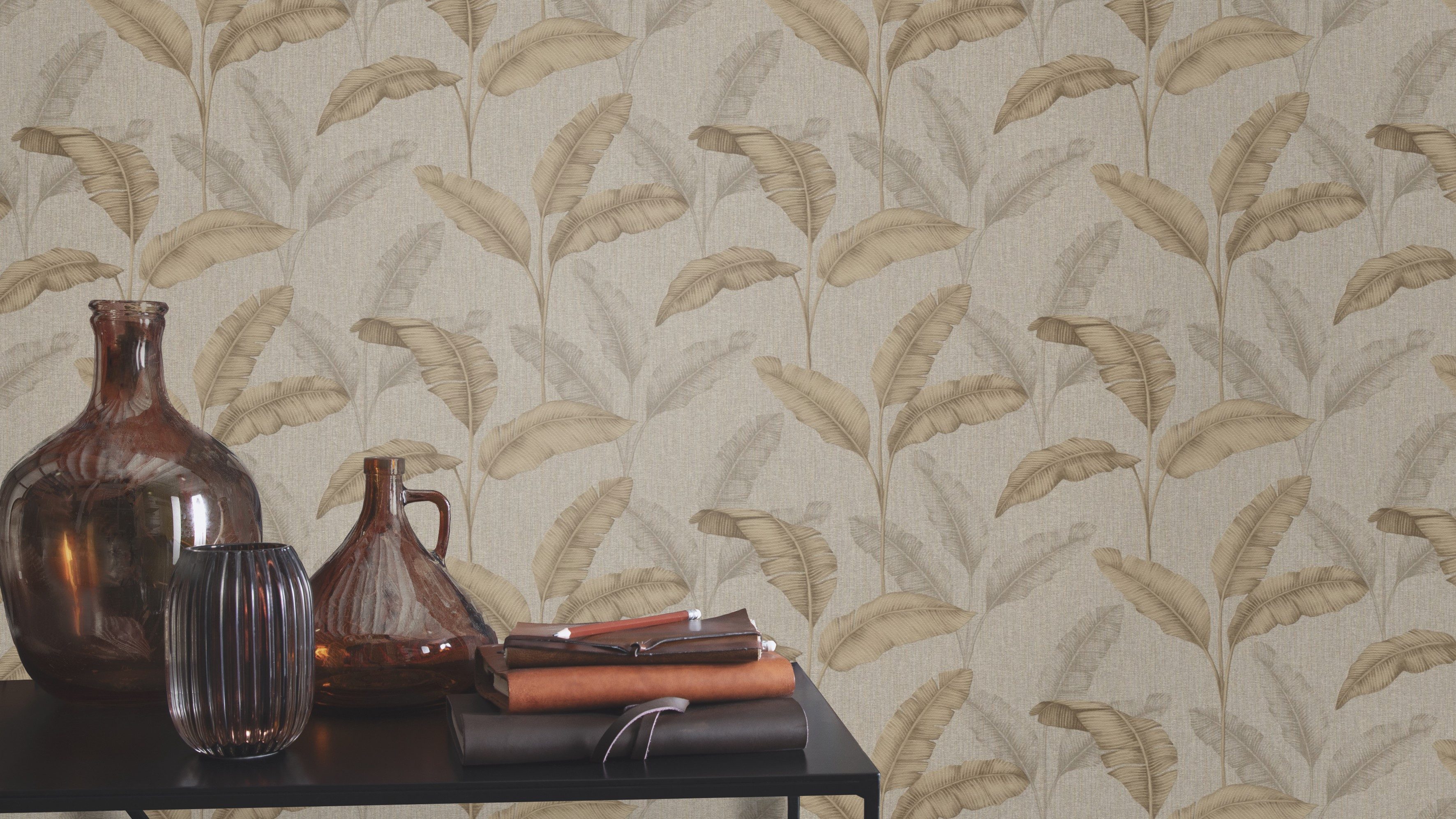 Rasch Papiertapete Tapete mit Palmenblättern in günstig online kaufen