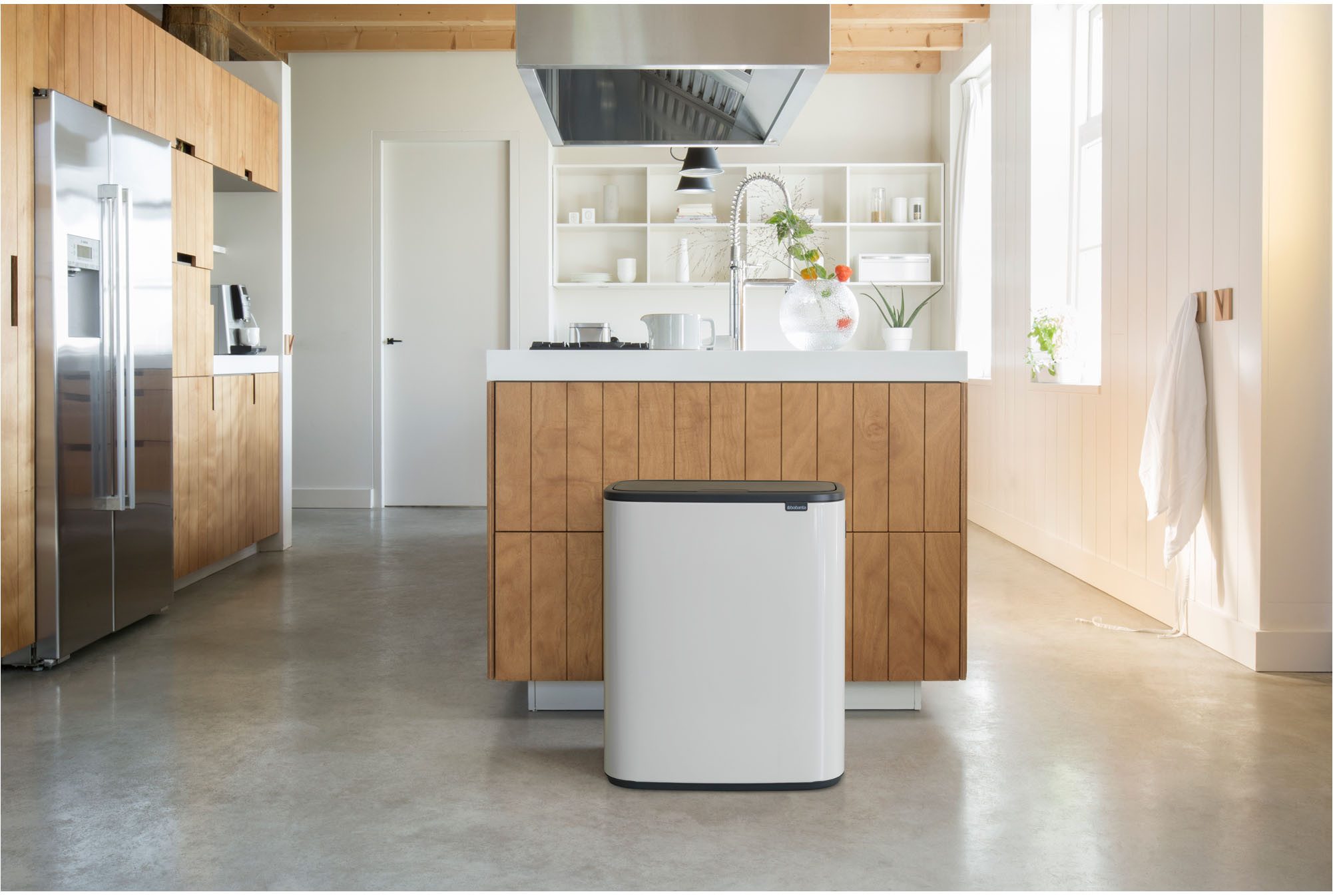 Brabantia Mülleimer Bo Touch Bin, 60L, Soft-Touch-Öffnungssystem