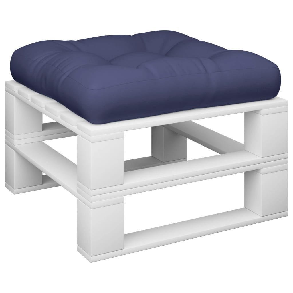 vidaXL Sitzauflage Palettenkissen Marineblau 50x50x12 cm günstig online kaufen