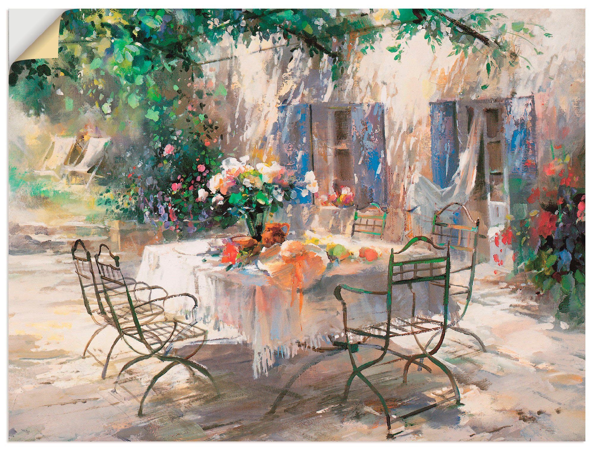 Artland Wandbild Schatten Garten, Garten (1 günstig online kaufen