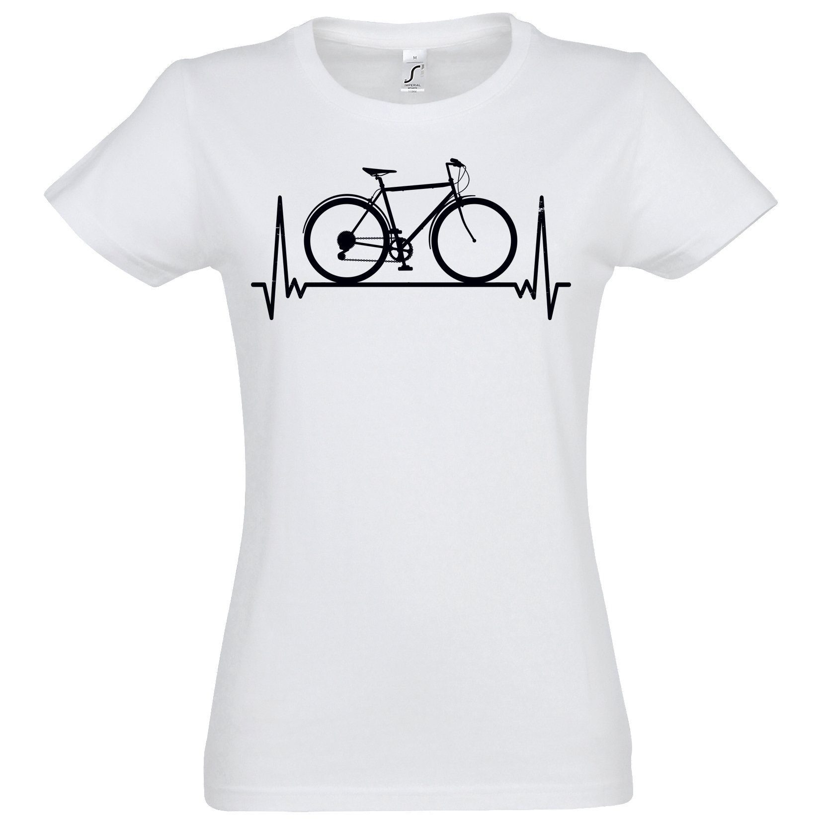 Youth Designz T-Shirt Heartbeat Fahrrad Damen günstig online kaufen