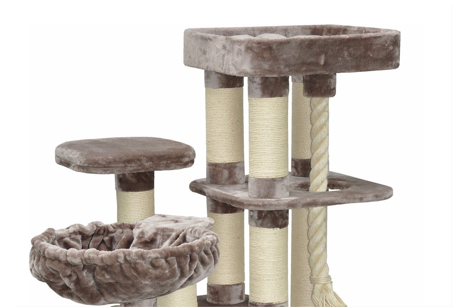 nanook Kratzbaum Kratzbaum Memphis braun 157 x 85 x 50 cm