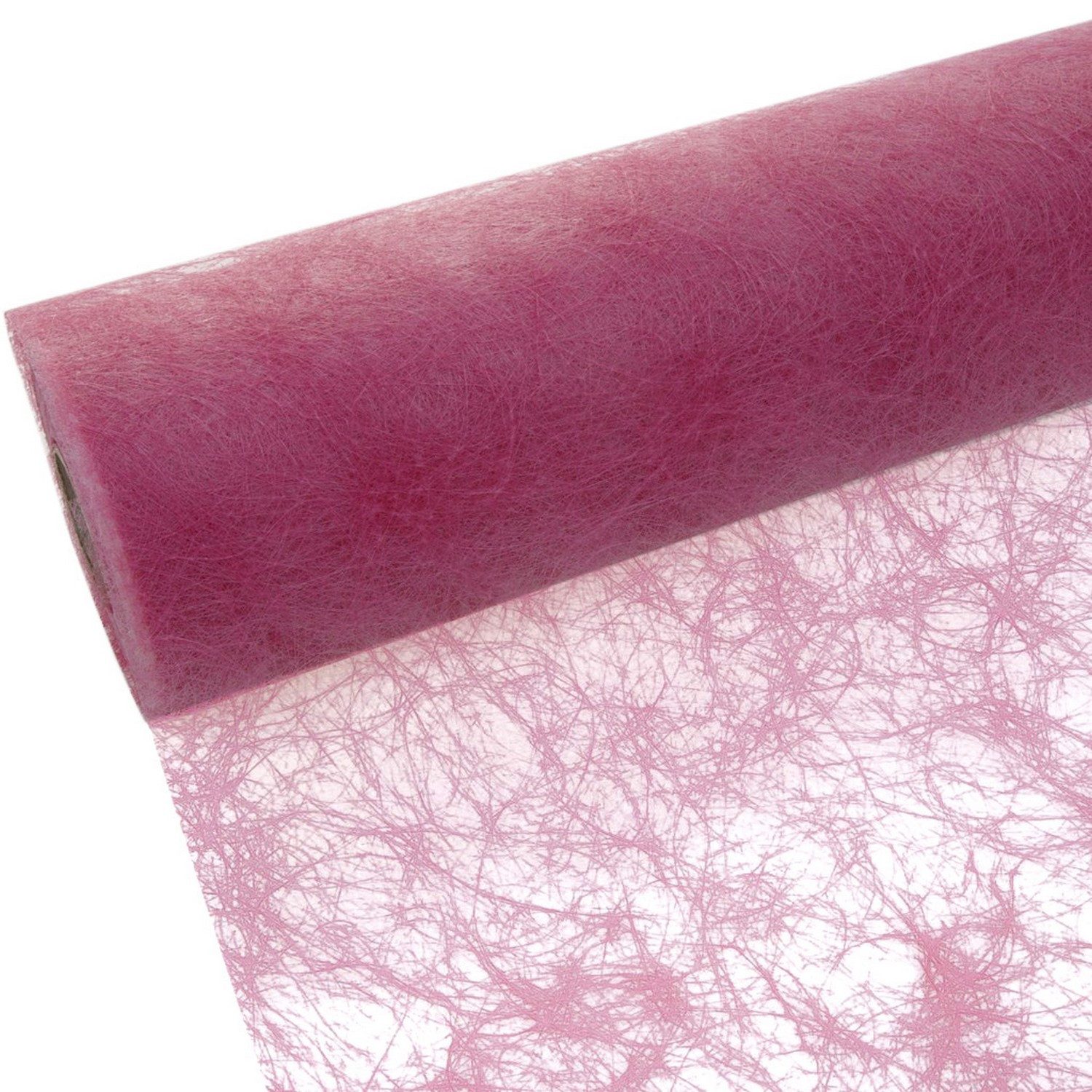 Deko AS Tischläufer Sizoflor Tischband rosa 7,9 cm Rolle 50 Meter 60 014-R 079 (1-tlg, 1 Rolle Tischläufer), Strapazierfähig