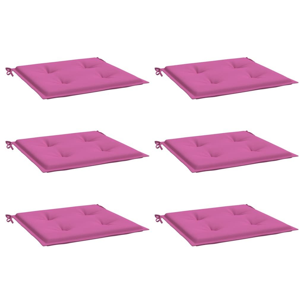 vidaXL Sitzauflage Gartenstuhl-Kissen 6 Stk. Rosa günstig online kaufen
